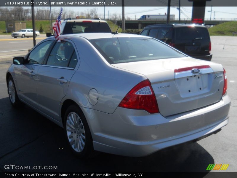 Brilliant Silver Metallic / Charcoal Black 2010 Ford Fusion Hybrid