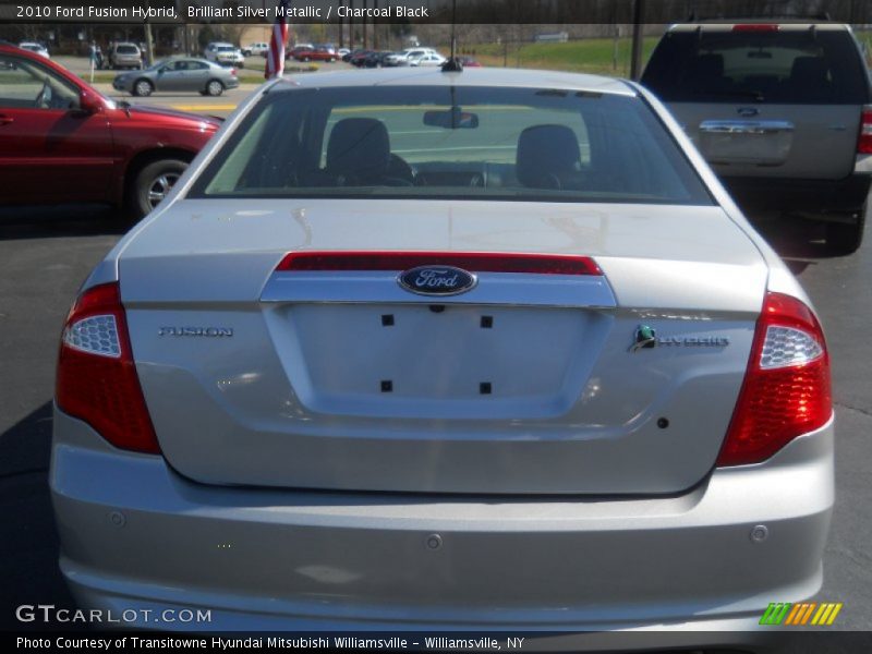 Brilliant Silver Metallic / Charcoal Black 2010 Ford Fusion Hybrid