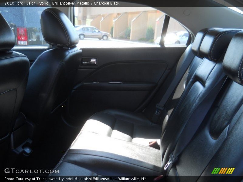 Brilliant Silver Metallic / Charcoal Black 2010 Ford Fusion Hybrid