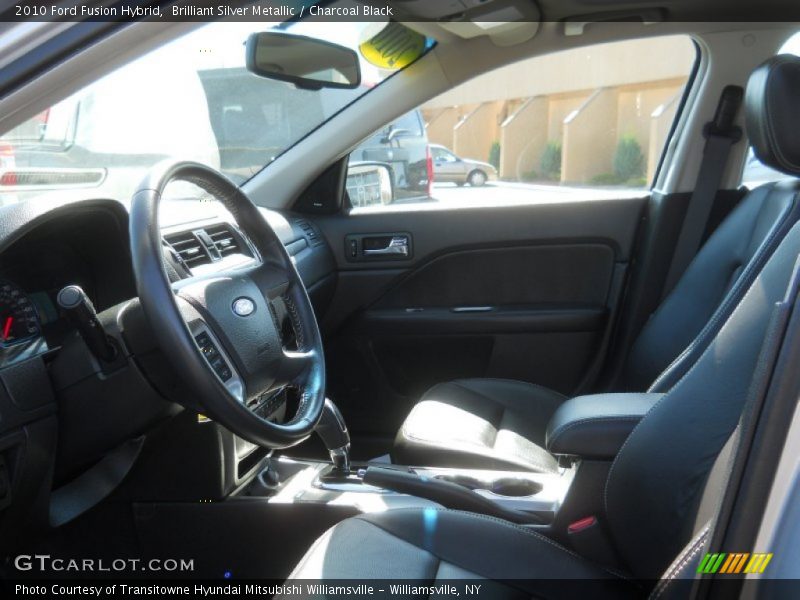 Brilliant Silver Metallic / Charcoal Black 2010 Ford Fusion Hybrid