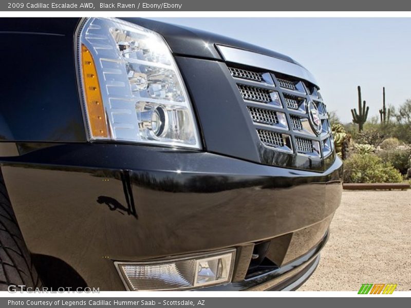 Black Raven / Ebony/Ebony 2009 Cadillac Escalade AWD