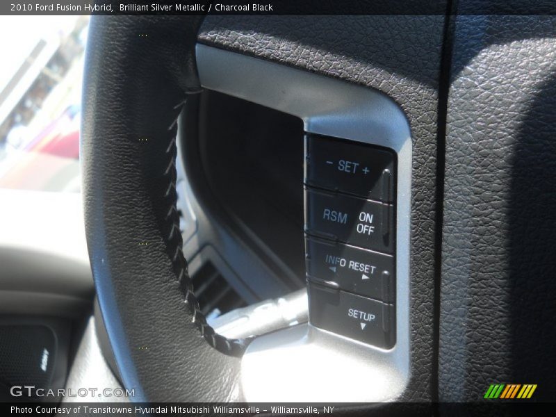 Brilliant Silver Metallic / Charcoal Black 2010 Ford Fusion Hybrid