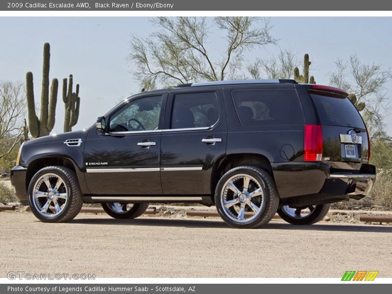 Black Raven / Ebony/Ebony 2009 Cadillac Escalade AWD