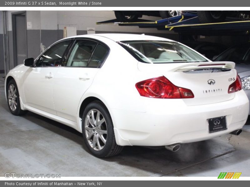 Moonlight White / Stone 2009 Infiniti G 37 x S Sedan