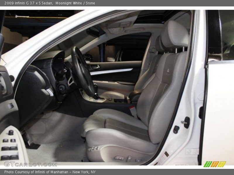 Moonlight White / Stone 2009 Infiniti G 37 x S Sedan