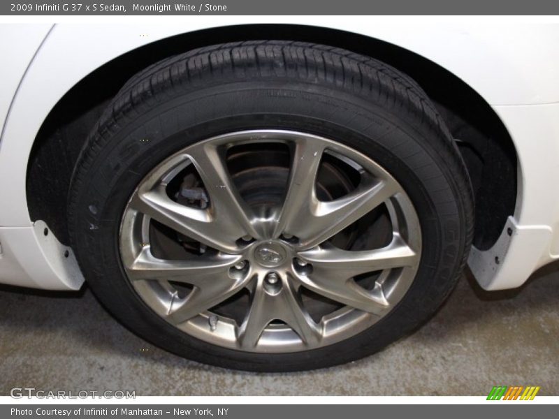 Moonlight White / Stone 2009 Infiniti G 37 x S Sedan