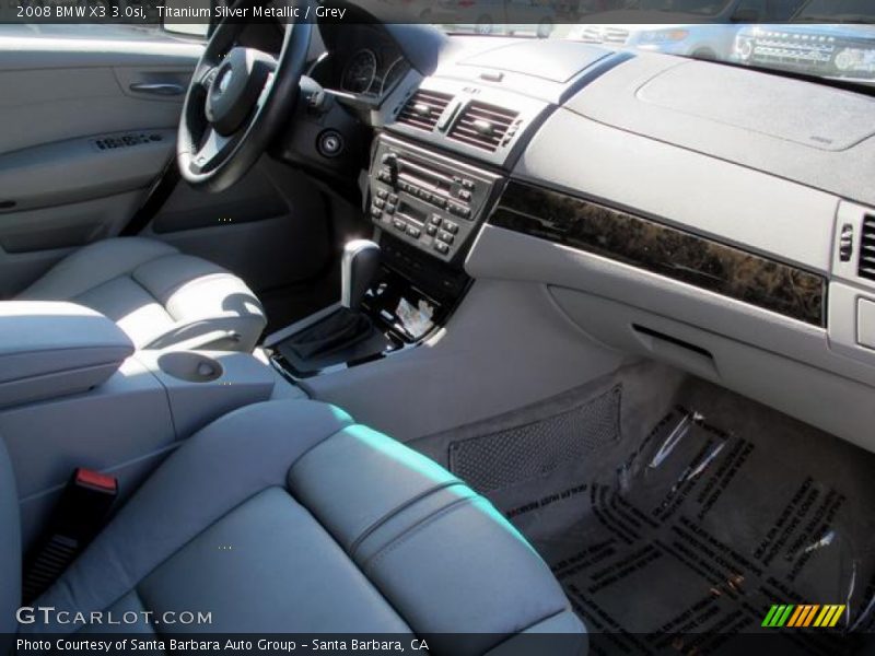 Titanium Silver Metallic / Grey 2008 BMW X3 3.0si