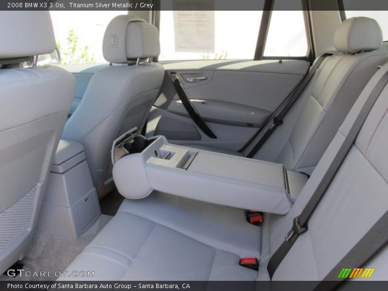 Titanium Silver Metallic / Grey 2008 BMW X3 3.0si