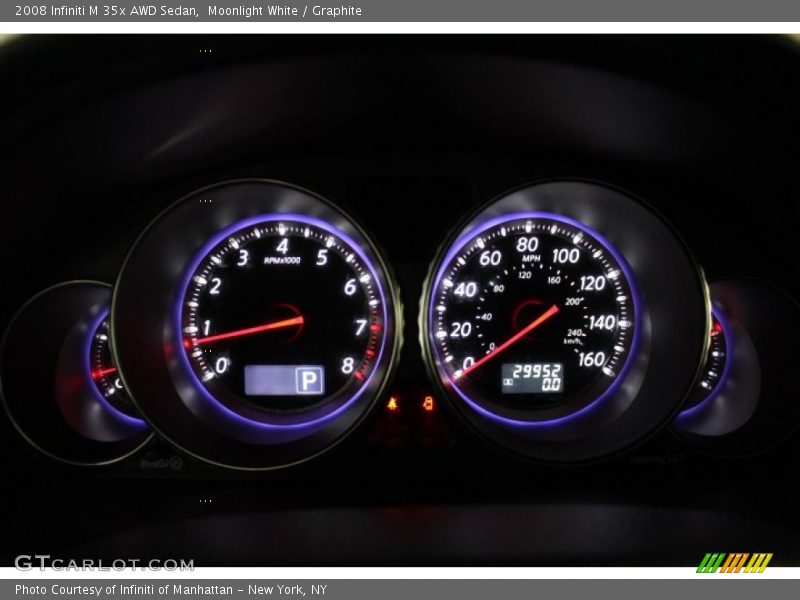 Moonlight White / Graphite 2008 Infiniti M 35x AWD Sedan