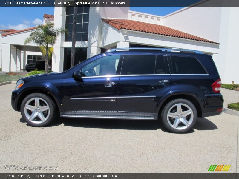 Capri Blue Metallic / Cashmere 2012 Mercedes-Benz GL 550 4Matic