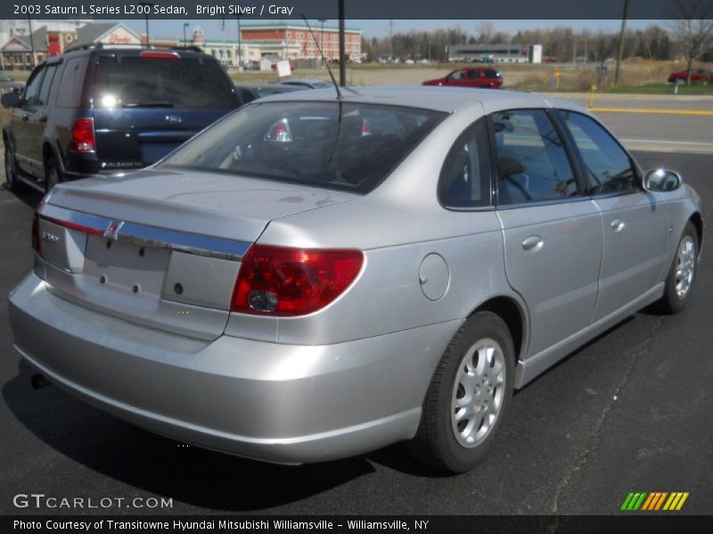 Bright Silver / Gray 2003 Saturn L Series L200 Sedan