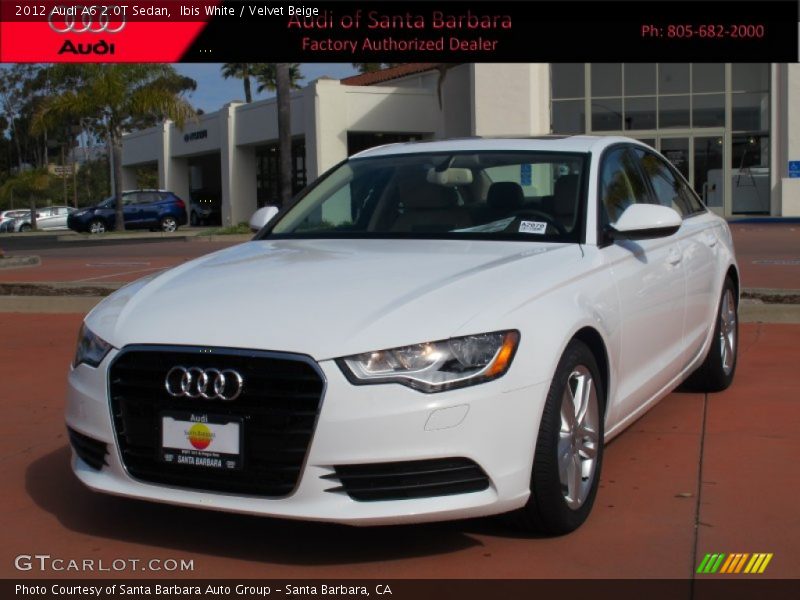 Ibis White / Velvet Beige 2012 Audi A6 2.0T Sedan