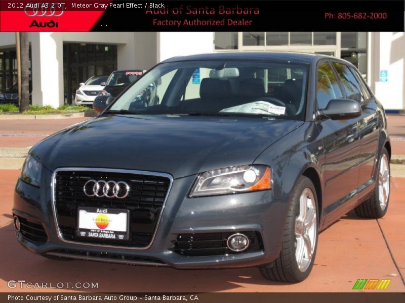 Meteor Gray Pearl Effect / Black 2012 Audi A3 2.0T