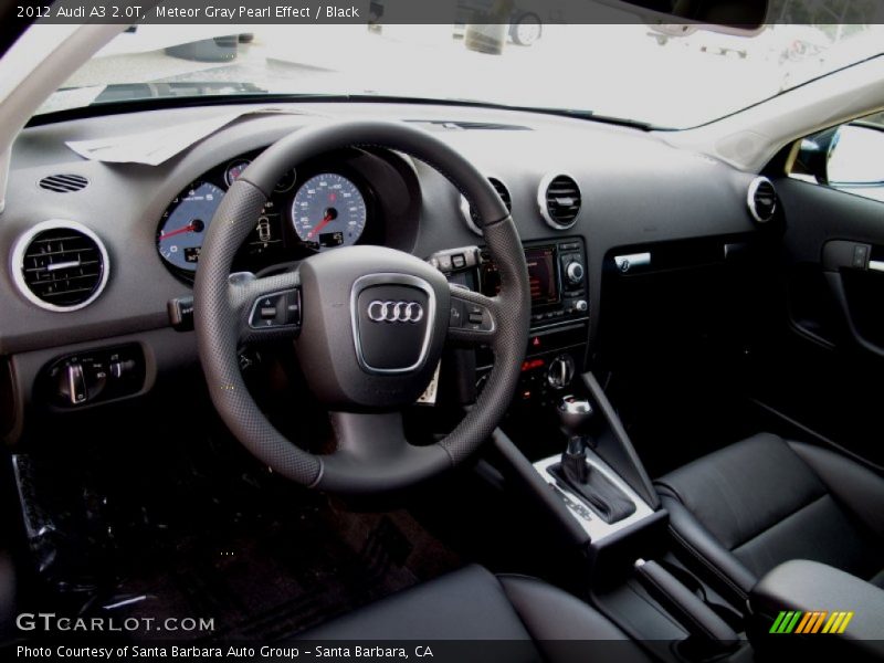 Meteor Gray Pearl Effect / Black 2012 Audi A3 2.0T