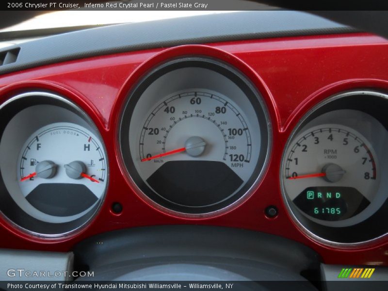 Inferno Red Crystal Pearl / Pastel Slate Gray 2006 Chrysler PT Cruiser