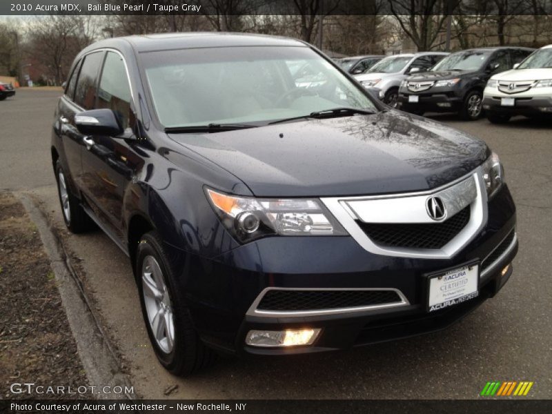 Bali Blue Pearl / Taupe Gray 2010 Acura MDX