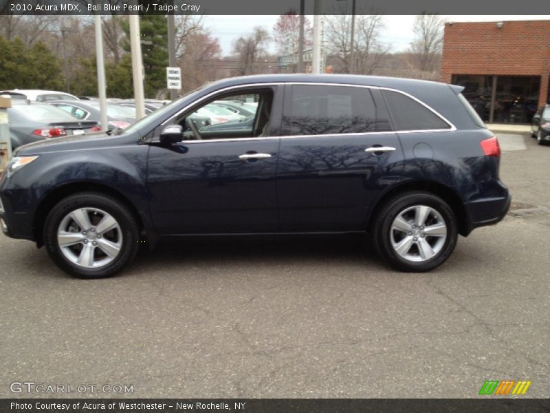 Bali Blue Pearl / Taupe Gray 2010 Acura MDX