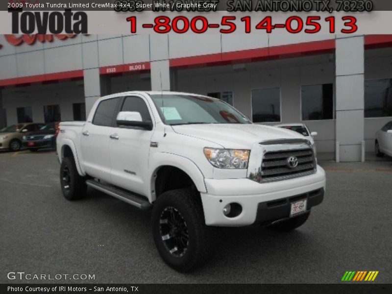 Super White / Graphite Gray 2009 Toyota Tundra Limited CrewMax 4x4