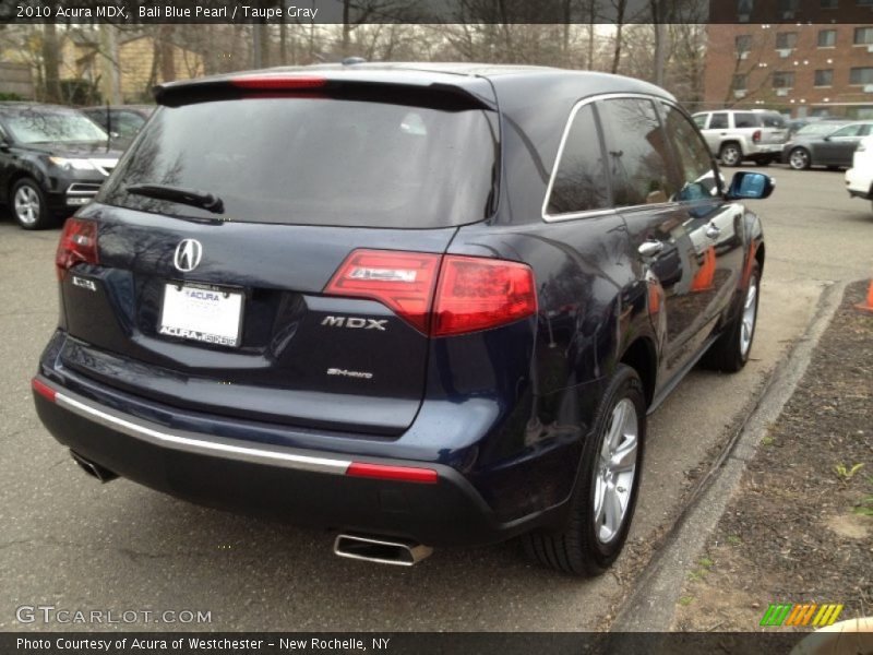 Bali Blue Pearl / Taupe Gray 2010 Acura MDX