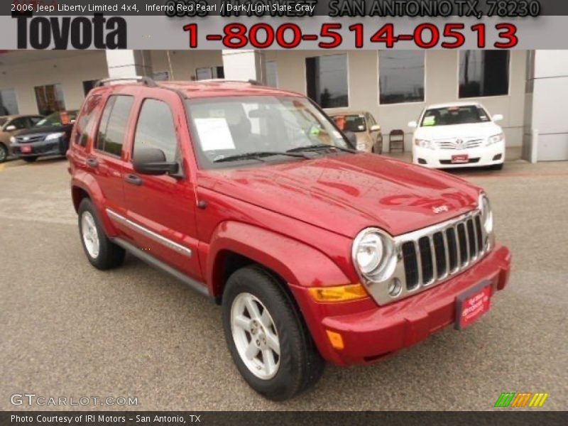 Inferno Red Pearl / Dark/Light Slate Gray 2006 Jeep Liberty Limited 4x4