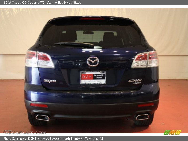 Stormy Blue Mica / Black 2009 Mazda CX-9 Sport AWD