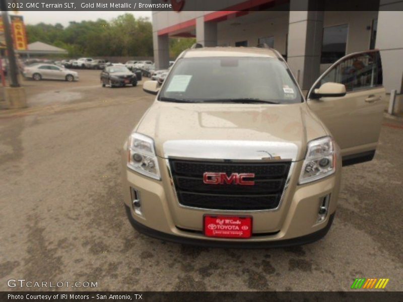 Gold Mist Metallic / Brownstone 2012 GMC Terrain SLT