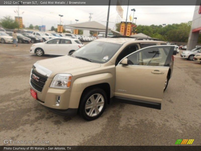 Gold Mist Metallic / Brownstone 2012 GMC Terrain SLT