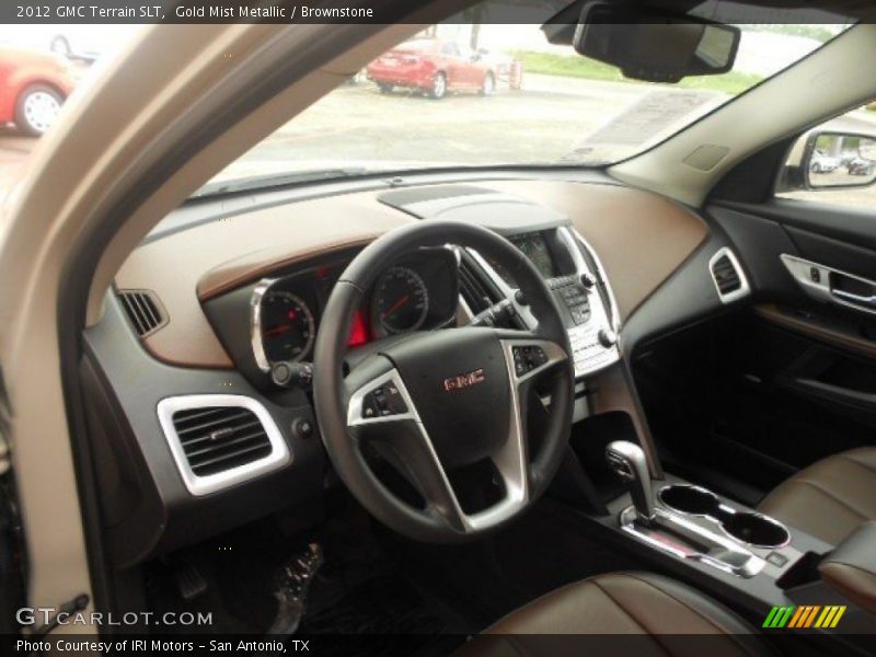 Gold Mist Metallic / Brownstone 2012 GMC Terrain SLT