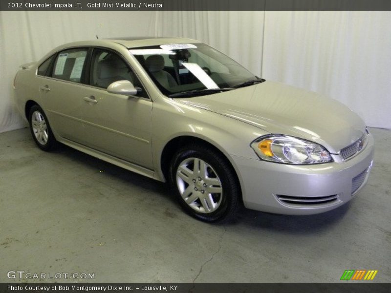 Gold Mist Metallic / Neutral 2012 Chevrolet Impala LT