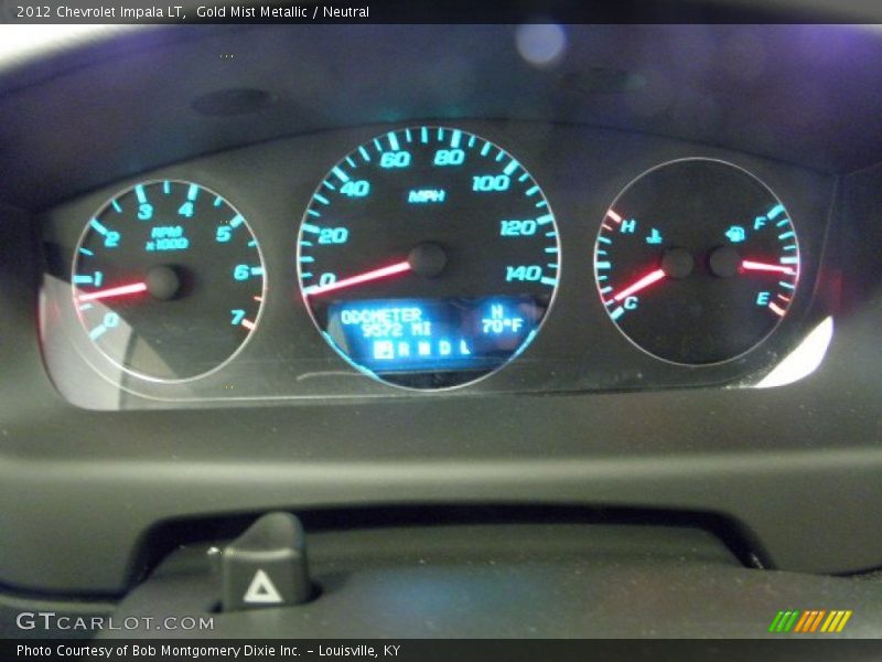 Gold Mist Metallic / Neutral 2012 Chevrolet Impala LT