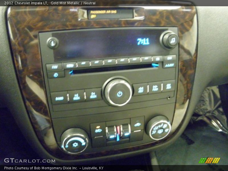 Gold Mist Metallic / Neutral 2012 Chevrolet Impala LT