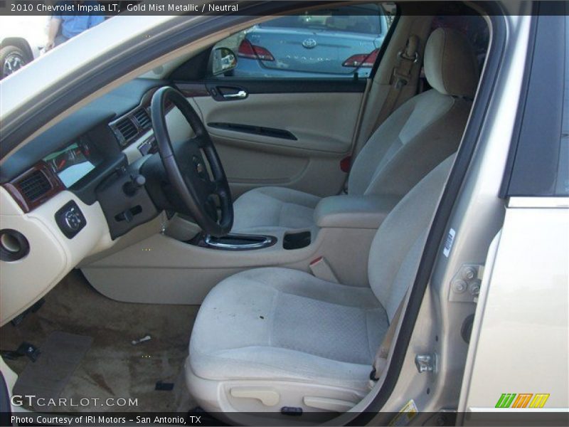 Gold Mist Metallic / Neutral 2010 Chevrolet Impala LT