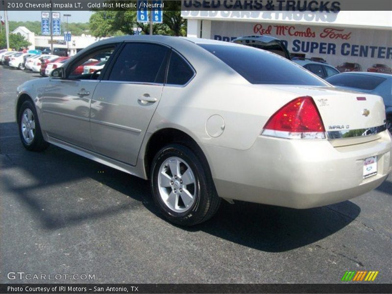 Gold Mist Metallic / Neutral 2010 Chevrolet Impala LT