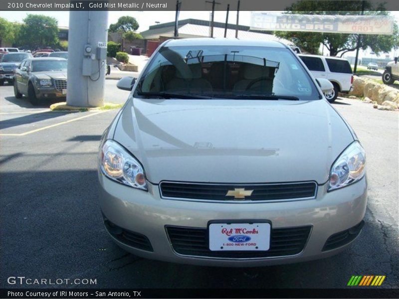 Gold Mist Metallic / Neutral 2010 Chevrolet Impala LT