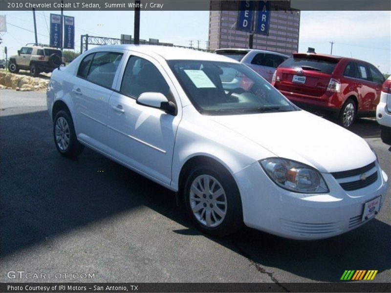 Summit White / Gray 2010 Chevrolet Cobalt LT Sedan
