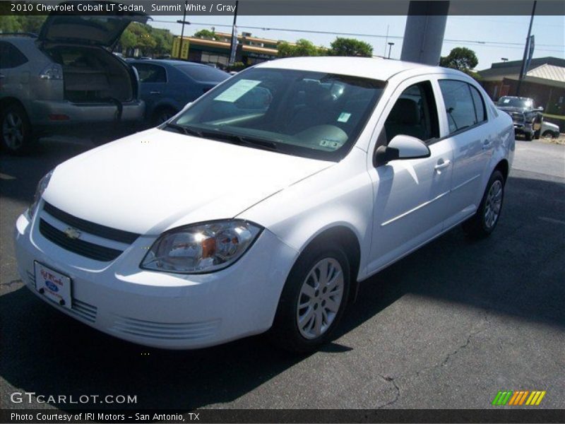 Summit White / Gray 2010 Chevrolet Cobalt LT Sedan