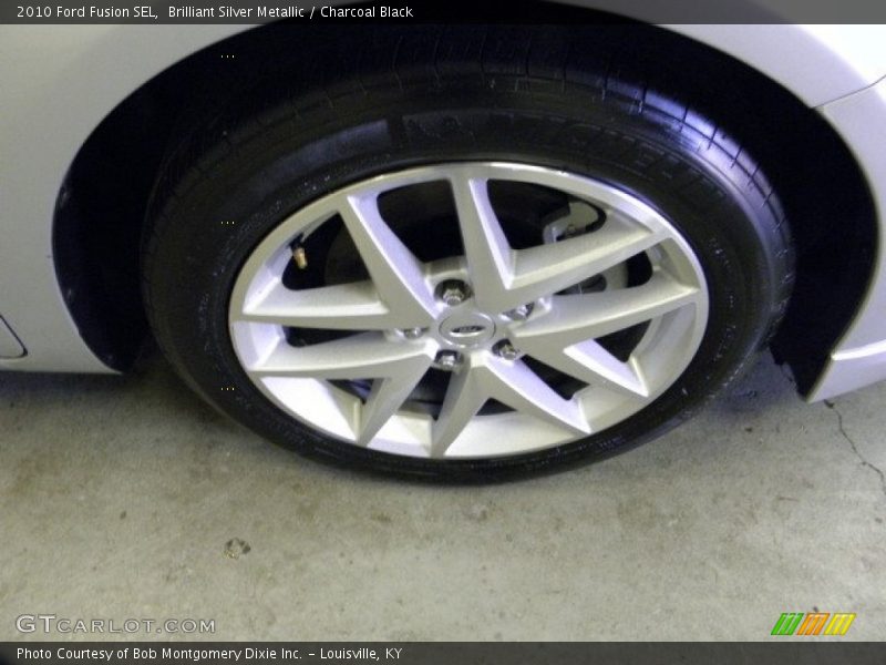Brilliant Silver Metallic / Charcoal Black 2010 Ford Fusion SEL