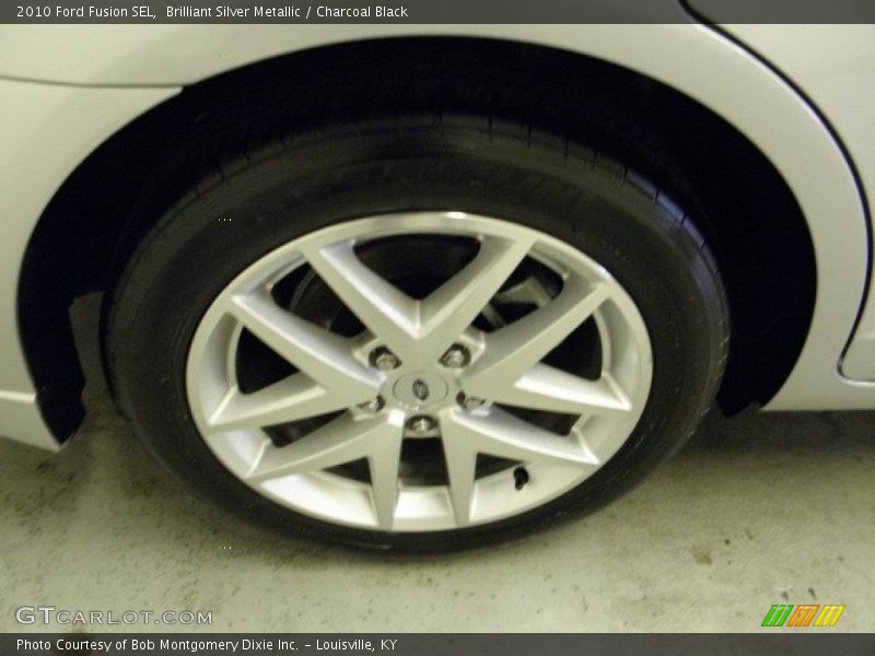 Brilliant Silver Metallic / Charcoal Black 2010 Ford Fusion SEL
