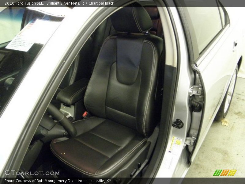 Brilliant Silver Metallic / Charcoal Black 2010 Ford Fusion SEL