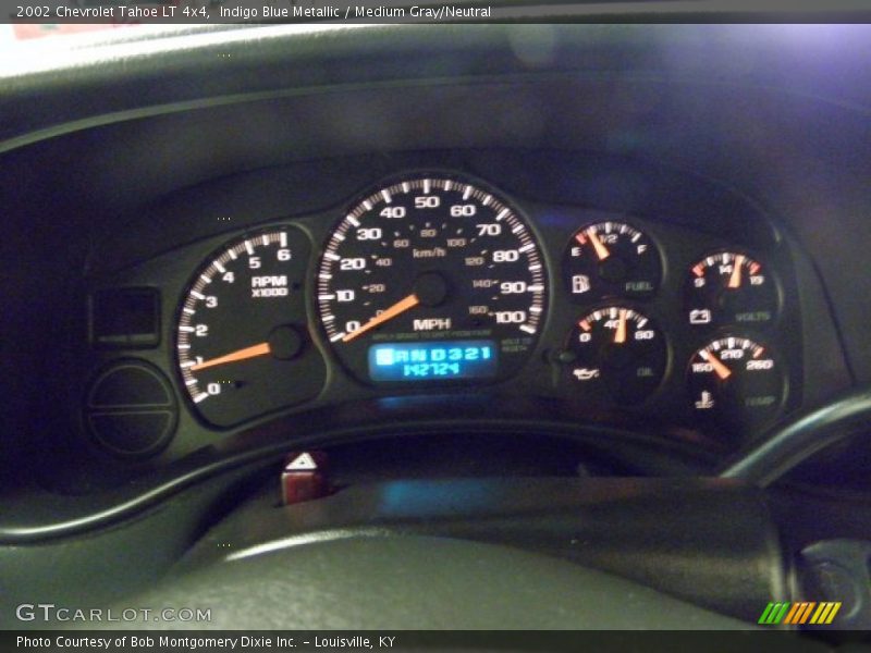 Indigo Blue Metallic / Medium Gray/Neutral 2002 Chevrolet Tahoe LT 4x4