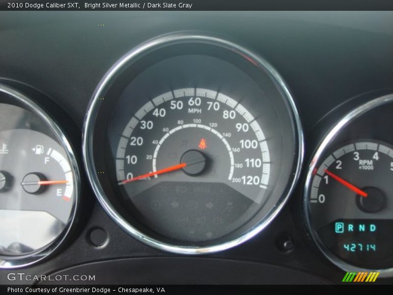 Bright Silver Metallic / Dark Slate Gray 2010 Dodge Caliber SXT