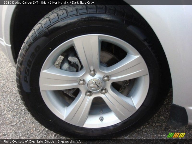 Bright Silver Metallic / Dark Slate Gray 2010 Dodge Caliber SXT