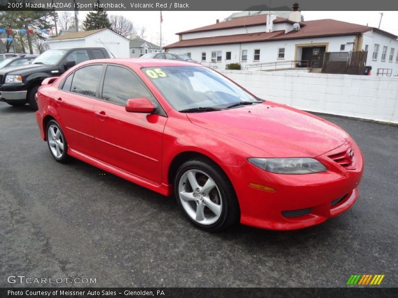 Volcanic Red / Black 2005 Mazda MAZDA6 i Sport Hatchback