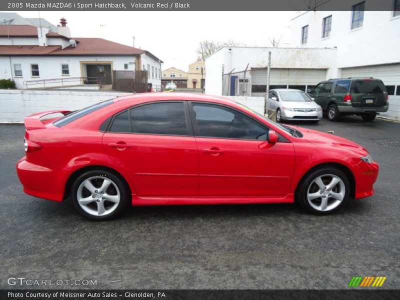 Volcanic Red / Black 2005 Mazda MAZDA6 i Sport Hatchback