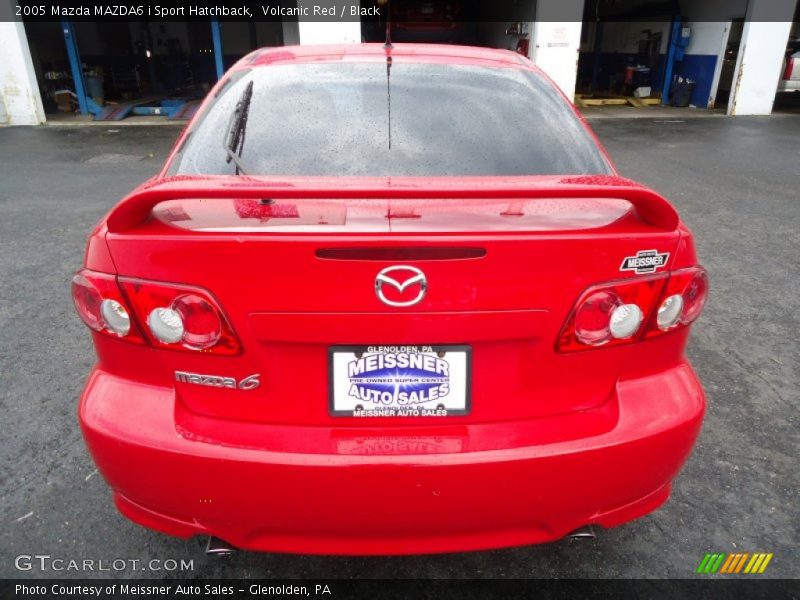 Volcanic Red / Black 2005 Mazda MAZDA6 i Sport Hatchback