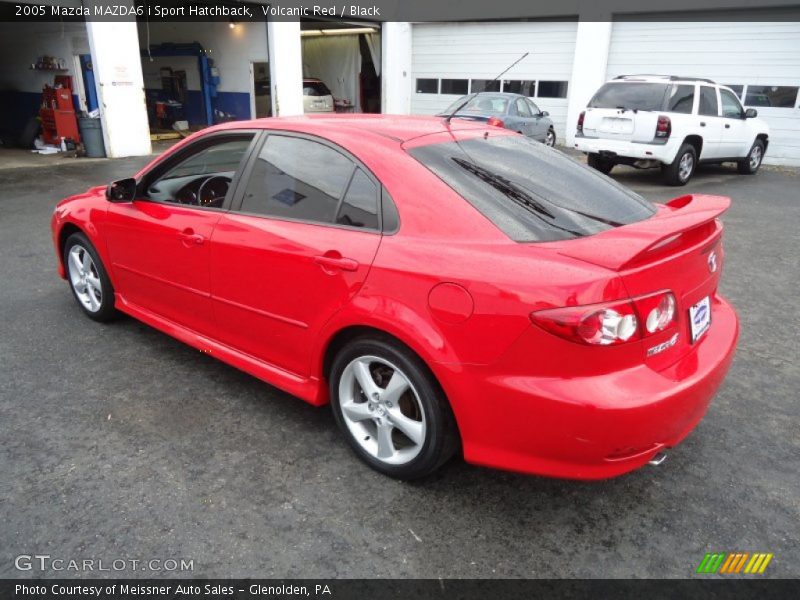 Volcanic Red / Black 2005 Mazda MAZDA6 i Sport Hatchback