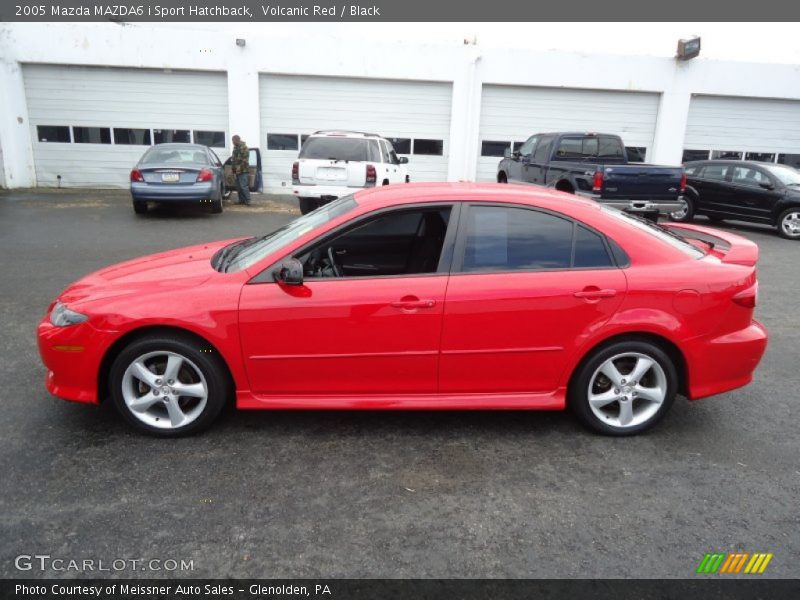 Volcanic Red / Black 2005 Mazda MAZDA6 i Sport Hatchback