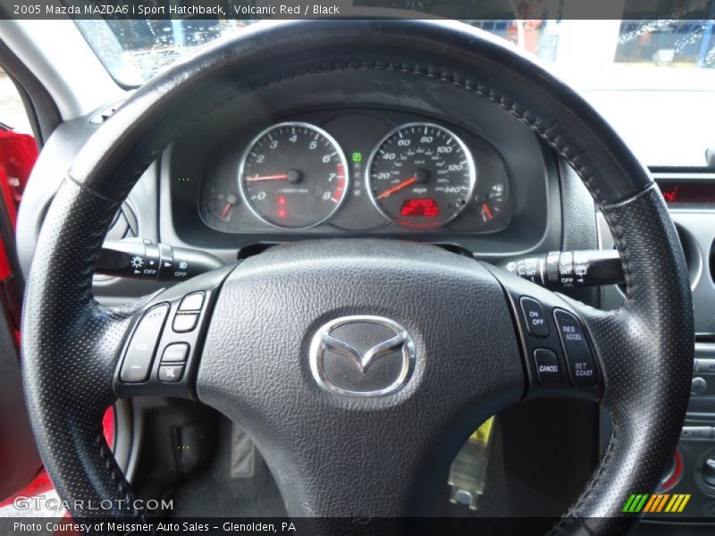 Volcanic Red / Black 2005 Mazda MAZDA6 i Sport Hatchback