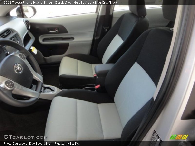 Classic Silver Metallic / Light Blue Gray/Black 2012 Toyota Prius c Hybrid Three