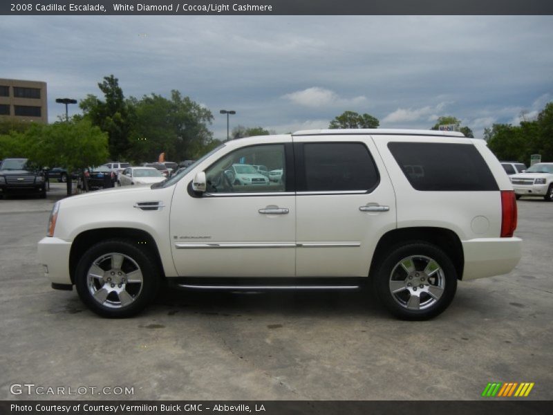 White Diamond / Cocoa/Light Cashmere 2008 Cadillac Escalade